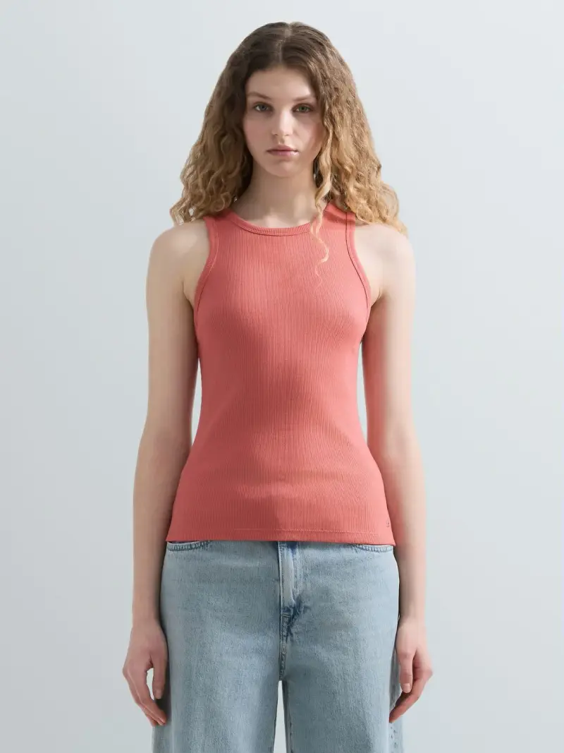 Canotta Stile Racer Rosa