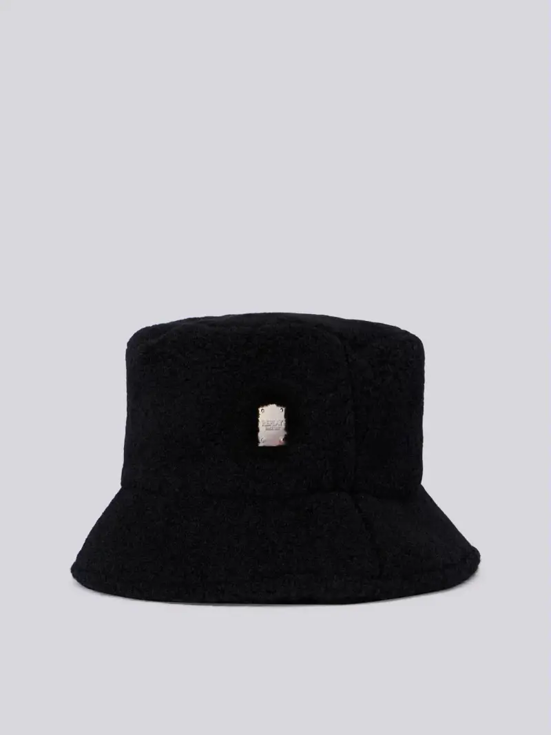 Cappello Bucket Con Logo Nero