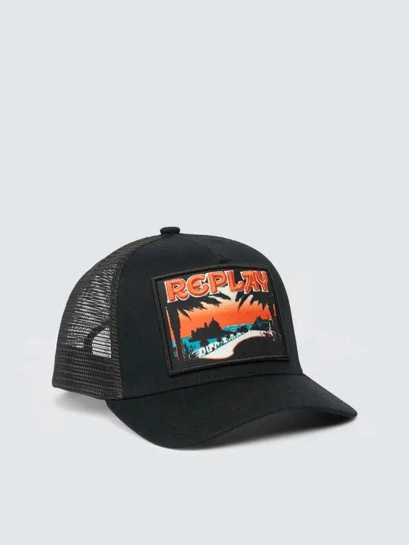 Cappello Con Lettering E Patch