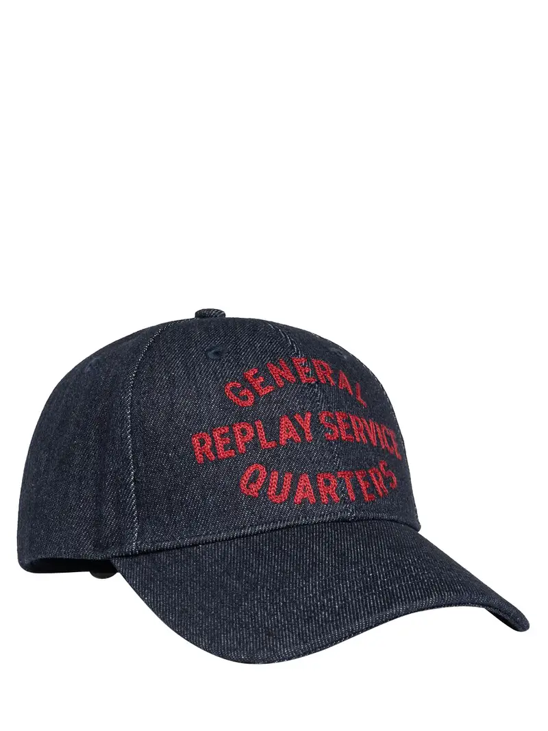 cappello replay raw da uomo - denim