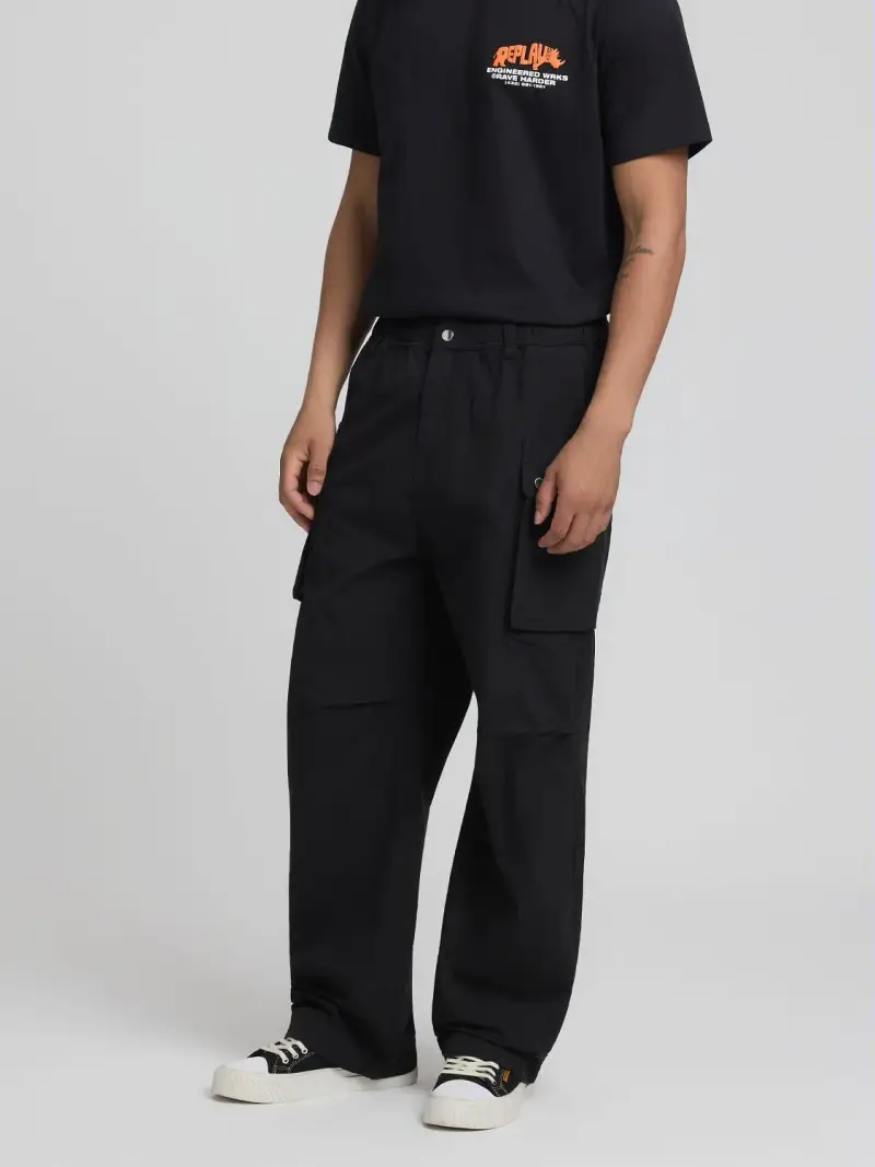 Cargo Pant In Cotone Ripstop Replay Inc