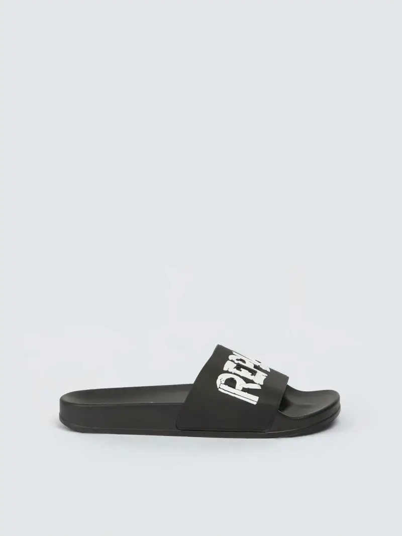 Ciabatte Logate Up Tag Nero