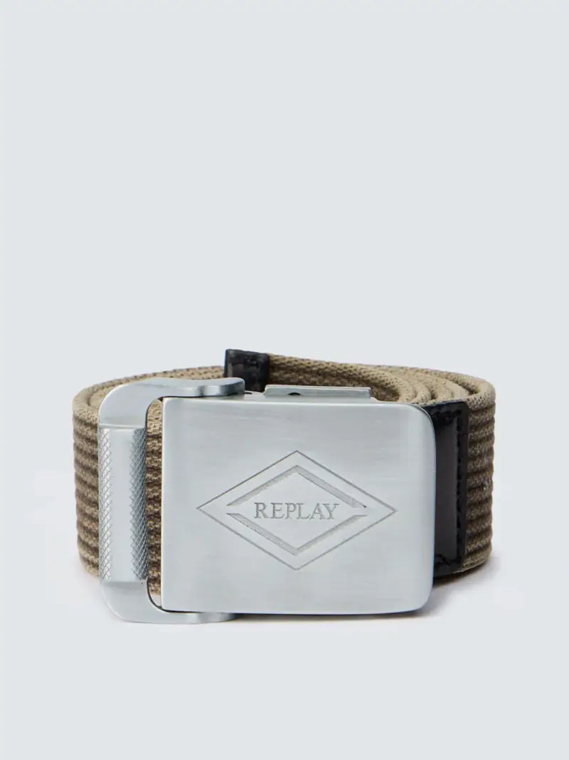 Cintura A Coste Con Fibbia Logata