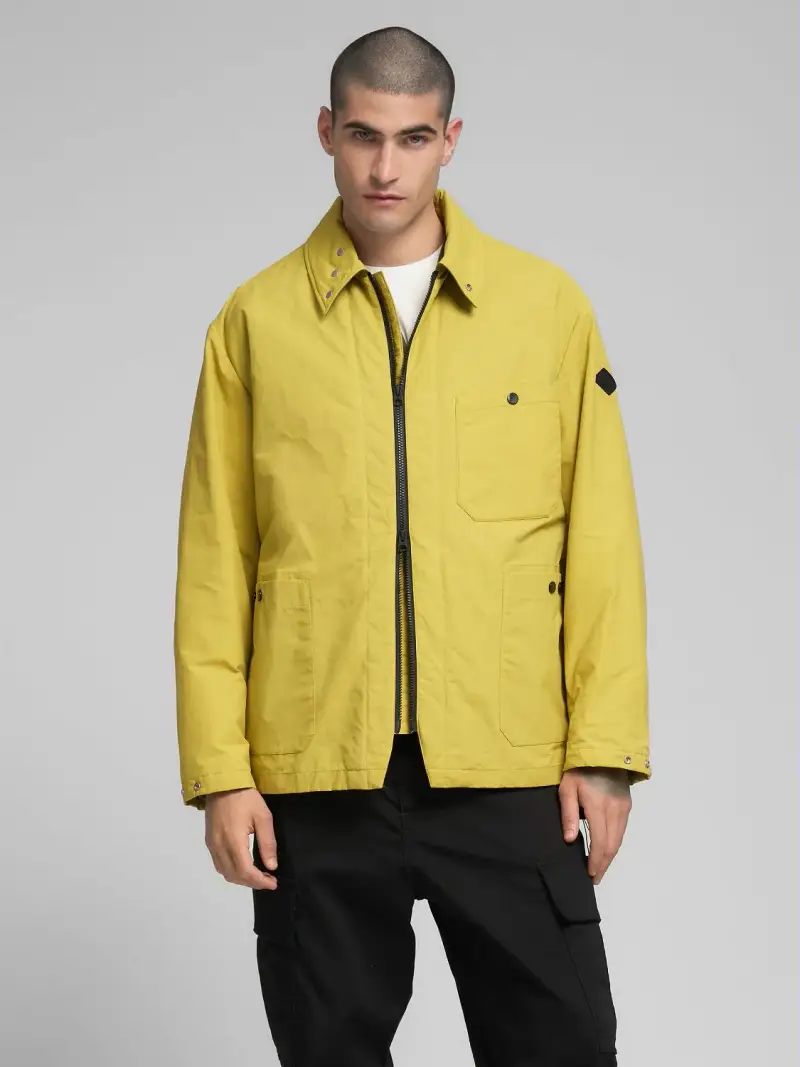 Giacca Stile Rider In Tessuto Cerato