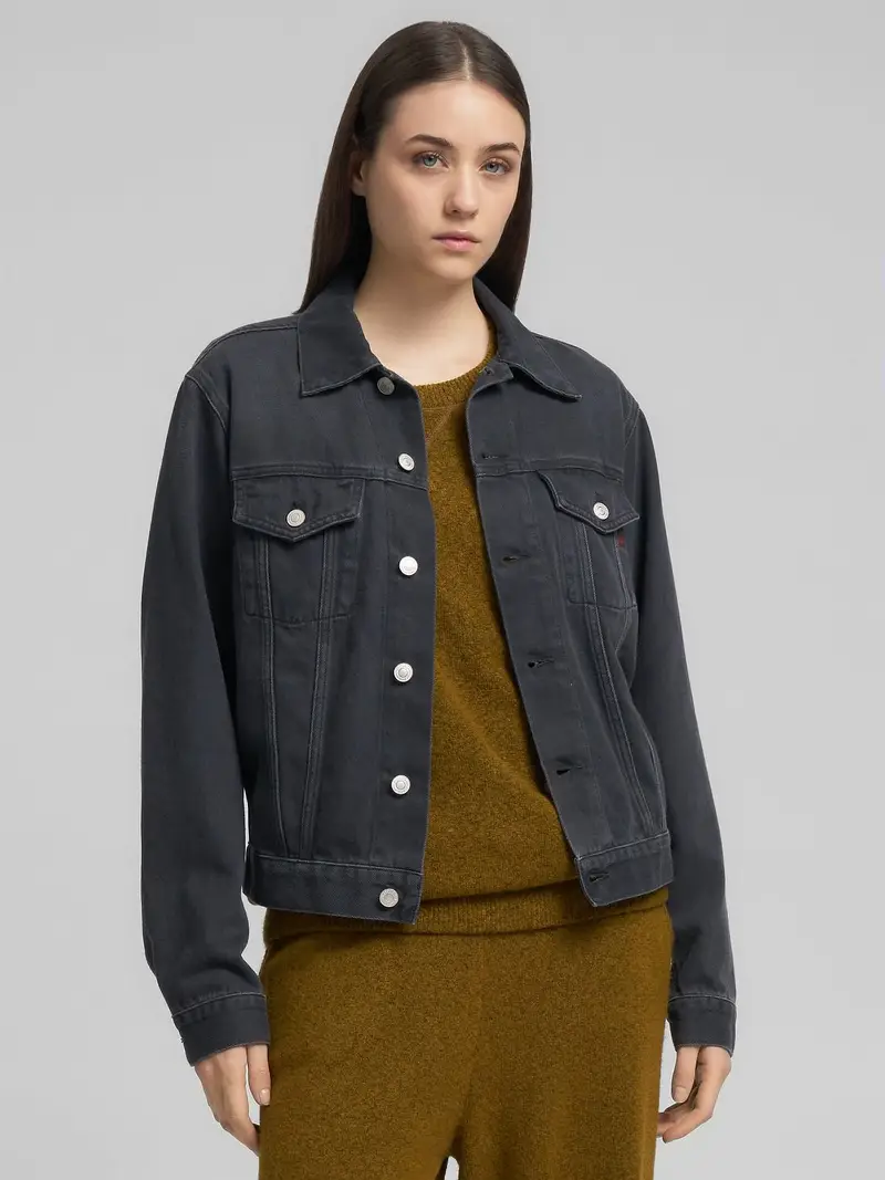 Giubbino In Denim Regular Fit