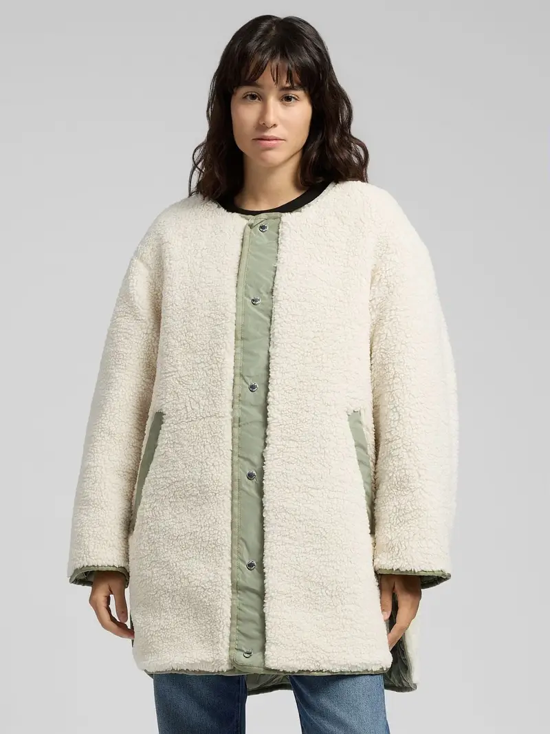 Giubbotto Comfort Fit Reversibile Beige