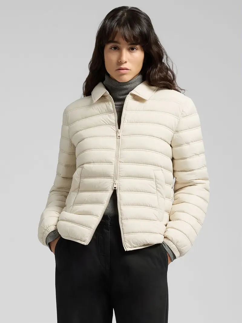 Giubbotto Corto Imbottito Beige