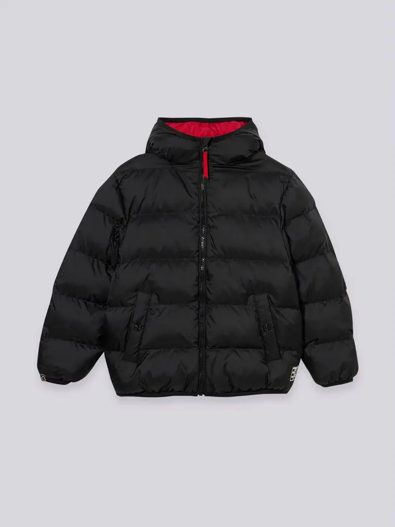 Giubbotto Full-zip Reversibile Con Cappuccio