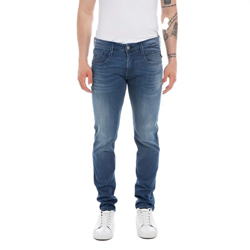 Jeans Ambass L32 Blu Medio Uomo 38