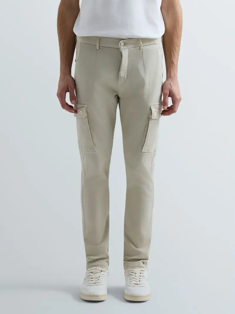 Jeans Cargo Slim Fit Jaan Grigio