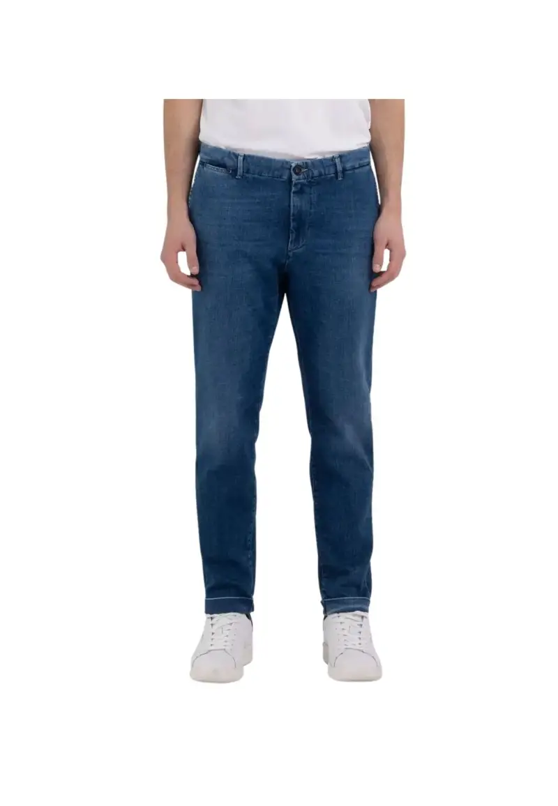 Jeans chino slim fit Brad - W33-L30 / Blu