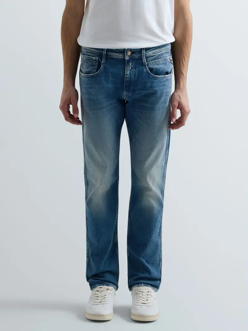 Jeans Slim Fit Anbass Blu Scuro