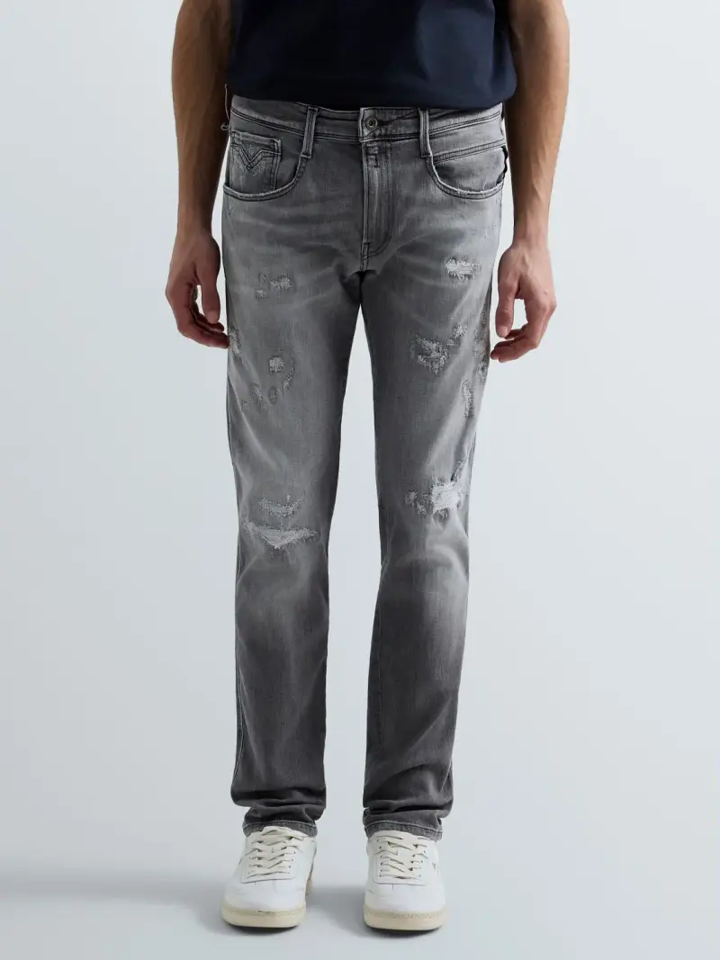 Jeans Slim Fit Anbass Grigio