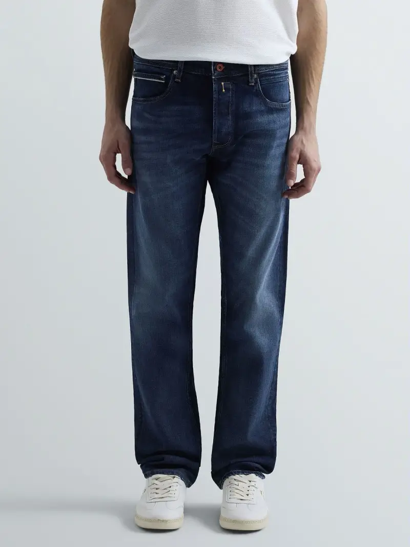 Jeans Straight Fit Grover Blu Scuro