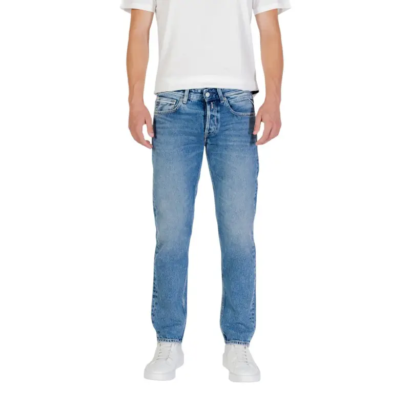 Jeans Uomo Azzurro Effetto Consumato Autunno/Inverno - light blue / W36_L32