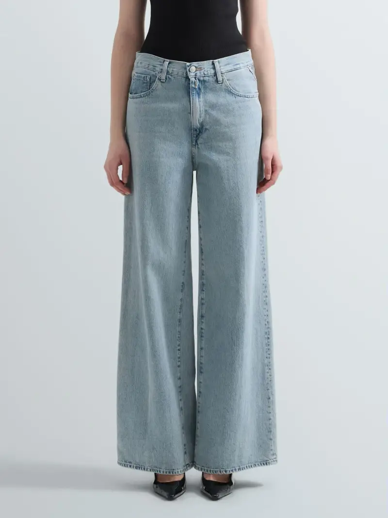 Jeans Wide Leg Nalaja Blu Scuro