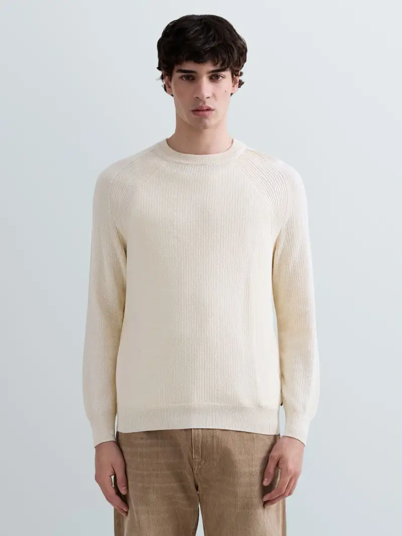 Maglia In Cotone A Costine