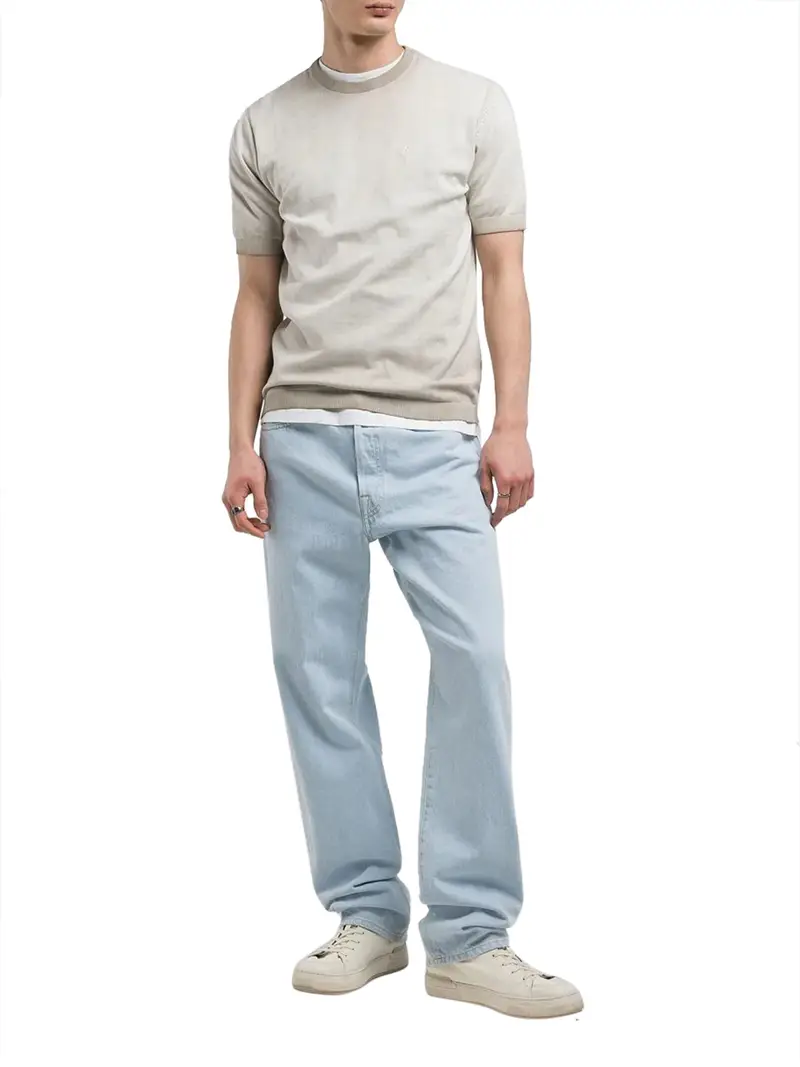 maglia replay da uomo - beige