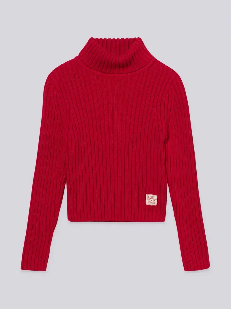 Maglione Dolcevita In Cotone E Cashmere