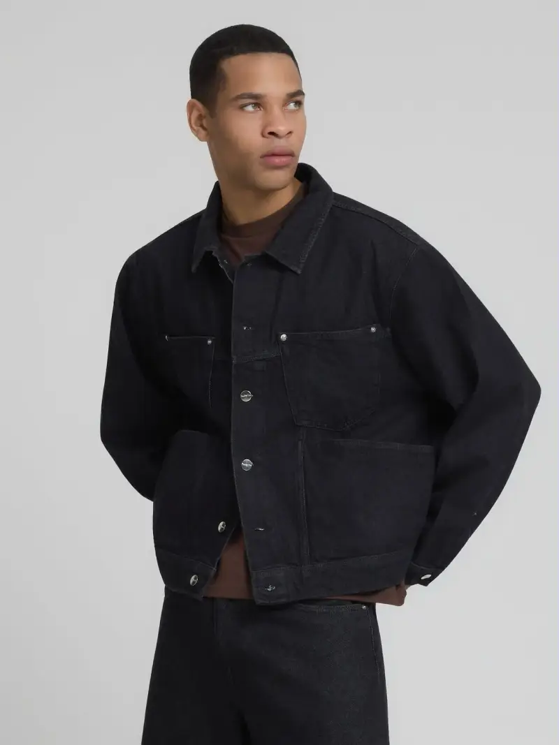 Original Jacket In Denim Scuro Replay Inc