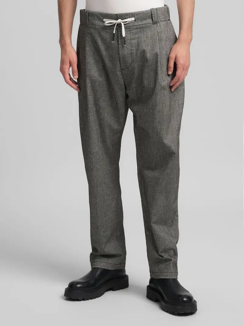 Pantaloni Con Coulisse Spina Di Pesce