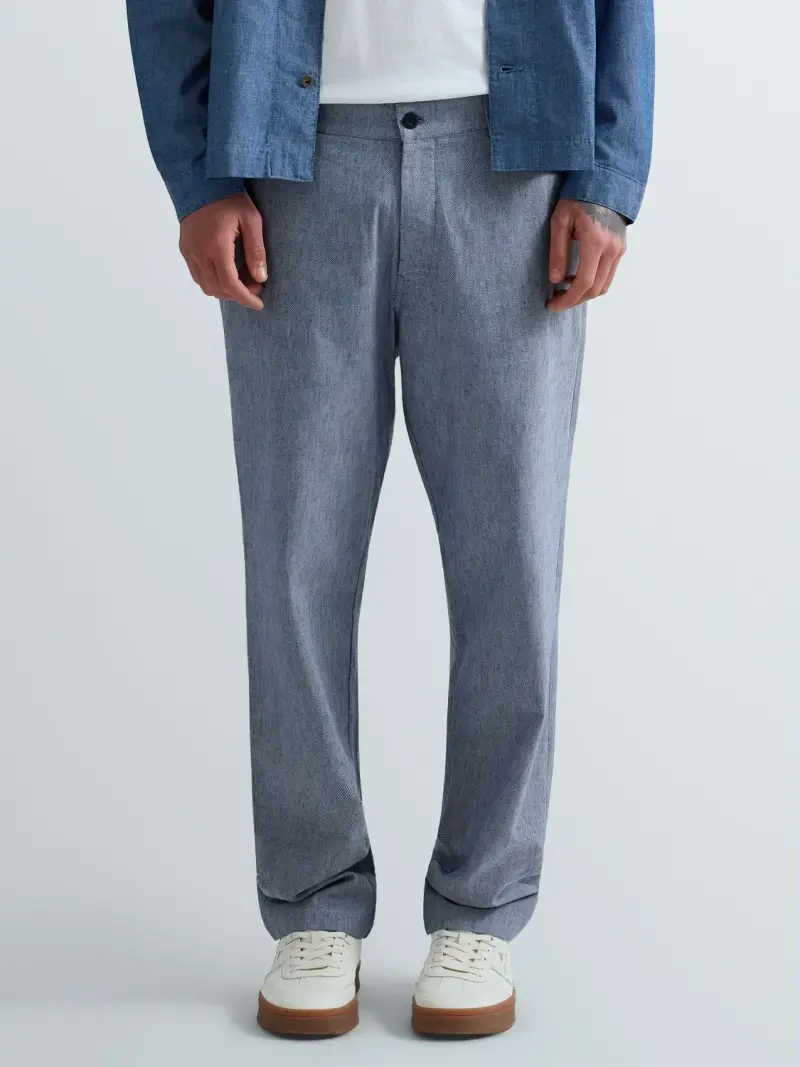 Pantaloni Regular Fit In Twill