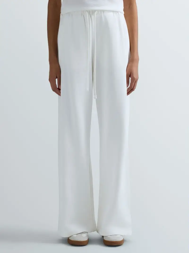 Pantaloni Wide Leg In Terry