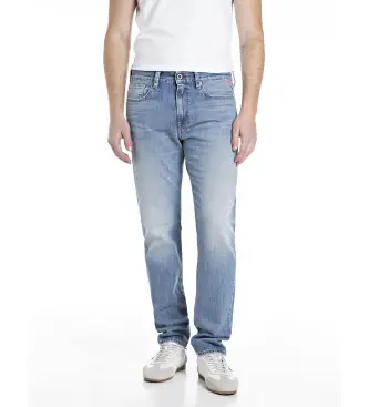 per uomo M1038R 000 800118 Jeans blu denim (33/32), Casual, Cotone