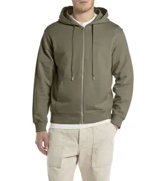per uomo M3188 000 23802 Felpa color cachi T-Ton Terry (XL), Marrone, Casual, Verde, Cotone