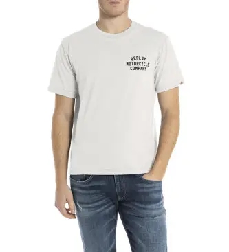 per uomo M3213 000 2660 Maglietta con logo bianco di base (M), Casual, Manica corta