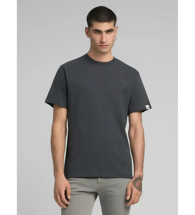 per uomo M3213 000 2660 Maglietta con stampa grigia (S), Casual, Grigio, Cotone, Manica corta