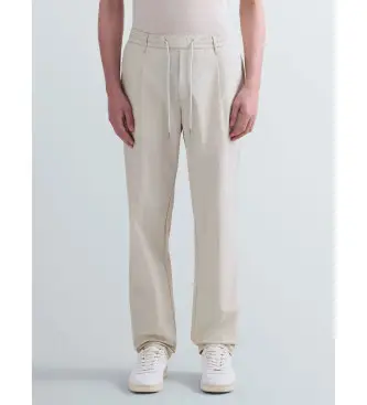 per uomo M9065 000 85504 Pantaloni beige affusolati (31), Casual, Cotone