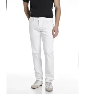 per uomo MA972 000 8488701 Jeans bianchi Grover Straight Fit (31/32), Bianco, Casual, Cotone