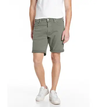 per uomo MA981Y 000 8488790 Bermuda corti verdi affusolati (30), Casual, Verde, Cotone