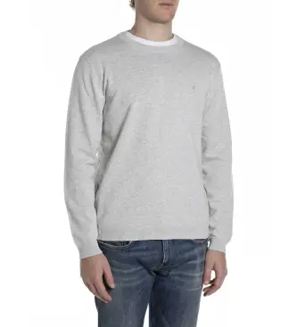 per uomo UK4851 000 G22578 maglione grigio girocollo (M), Casual, Cotone