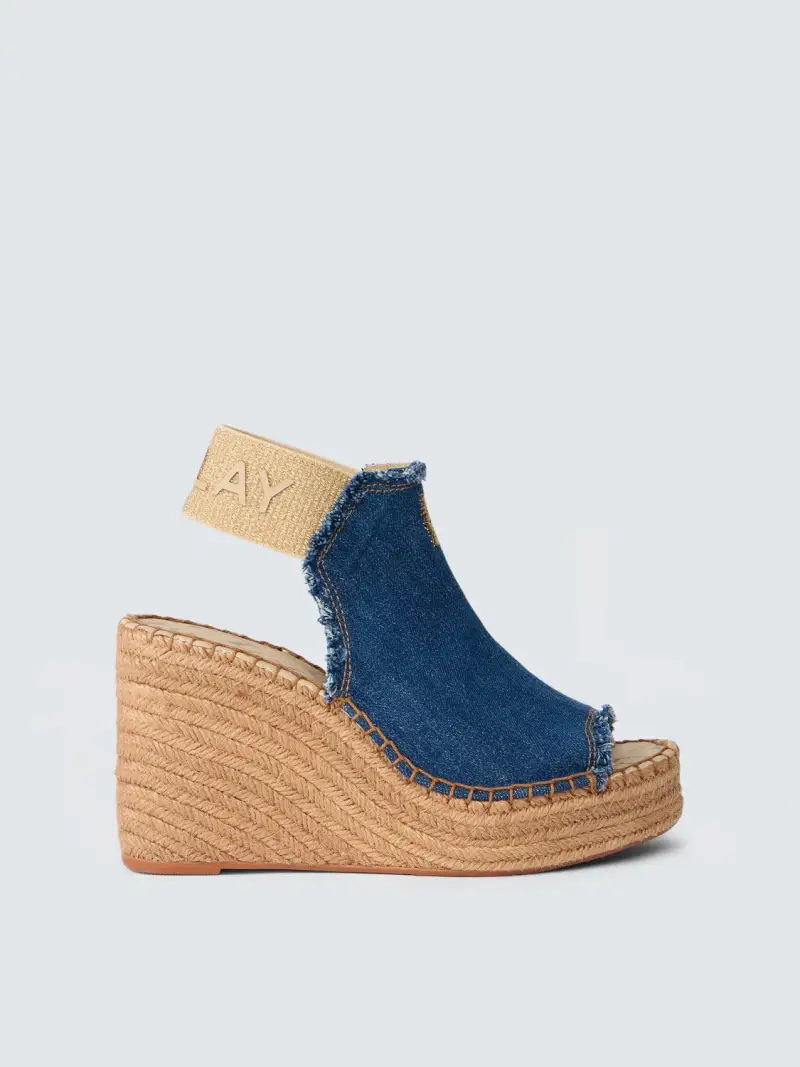 Sandali Con Zeppa Jess Tyne Denim X