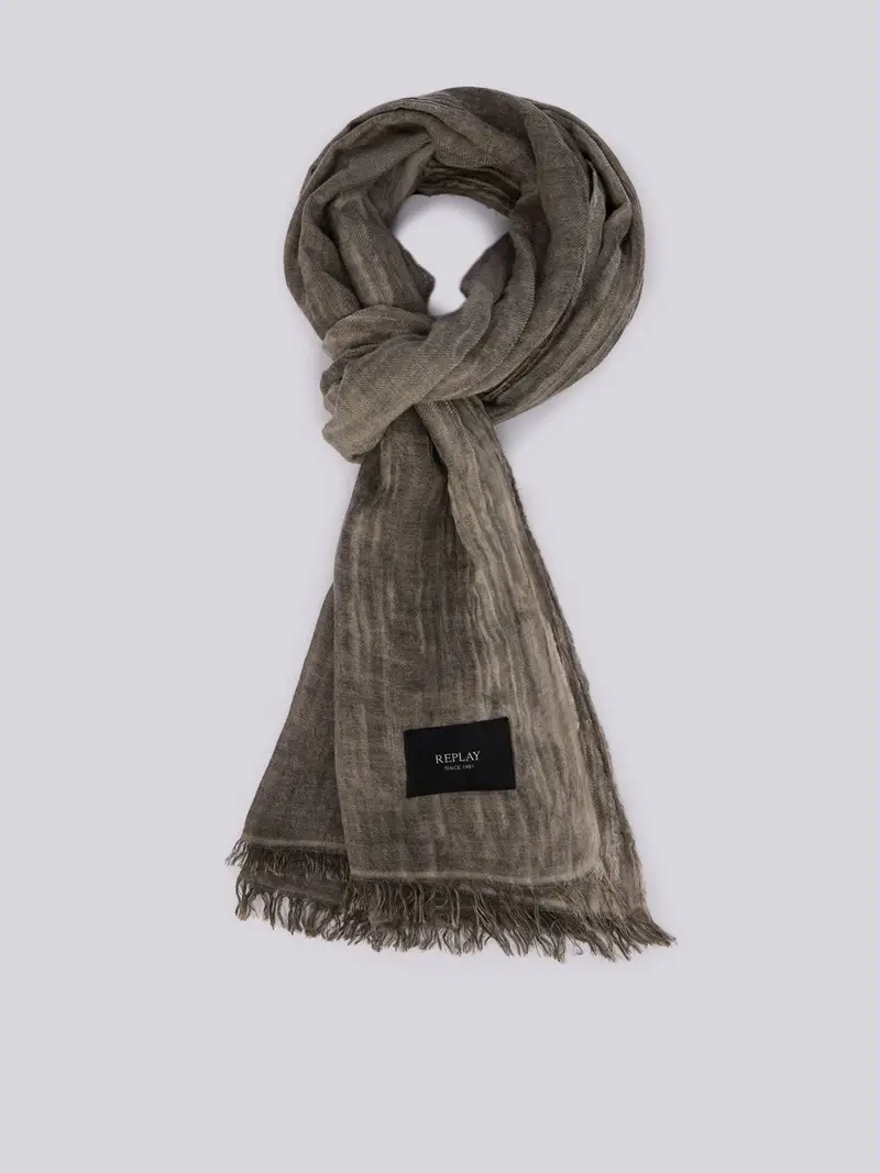 Sciarpa In Misto Lana Marrone