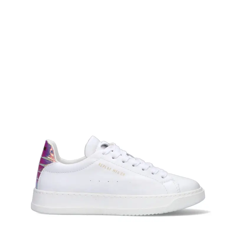 Sneaker donna bianca in pelle Vario