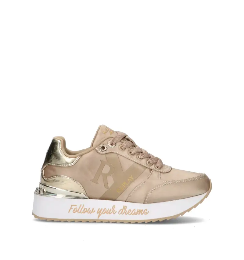 Sneaker donna platino Vario