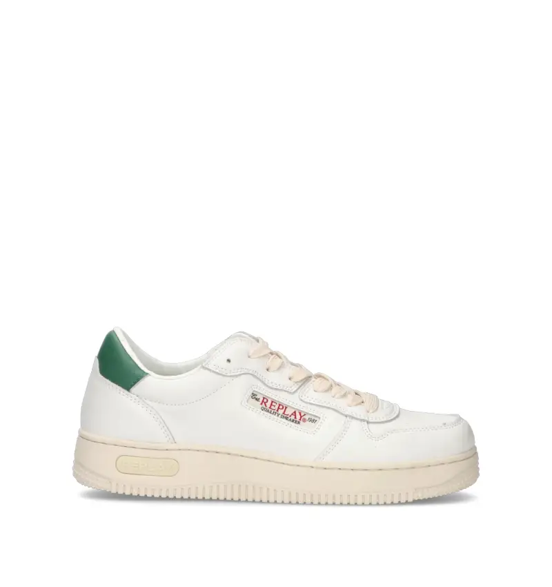 Sneaker uomo bianca/verde Vario