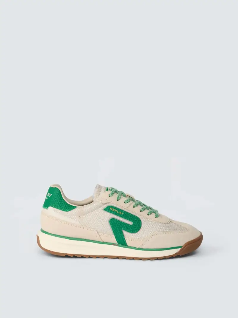 Sneakers Con Lacci Yard Tonal Beige