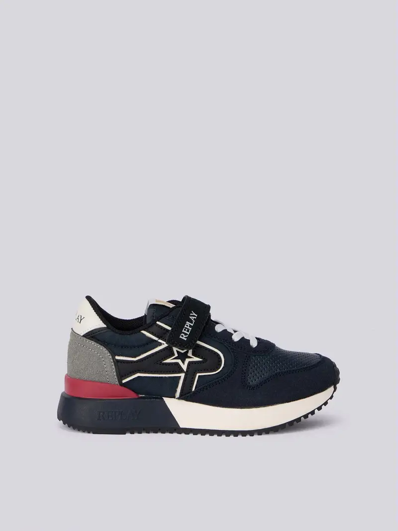 Sneakers Fiber Jr Boy 7 Nero