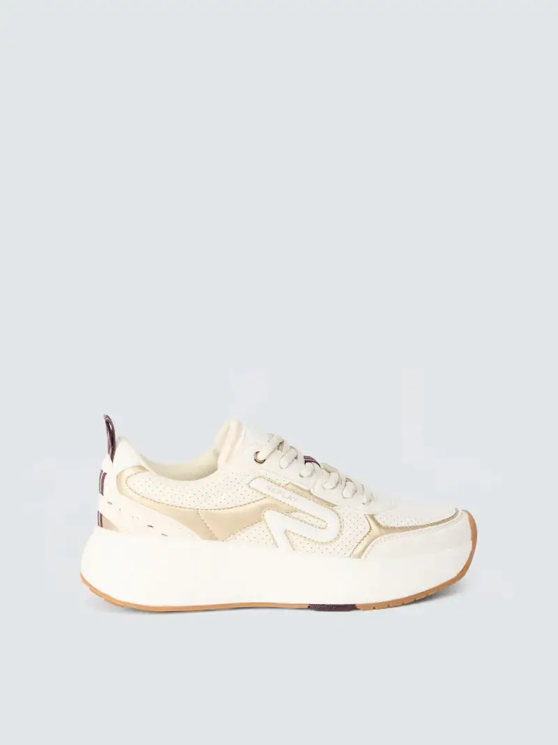 Sneakers In Pelle E Mesh Sister Emeli Luxe Lth