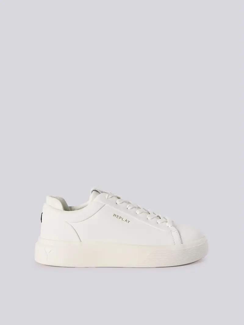 Sneakers In Pelle Notting Double Grigio