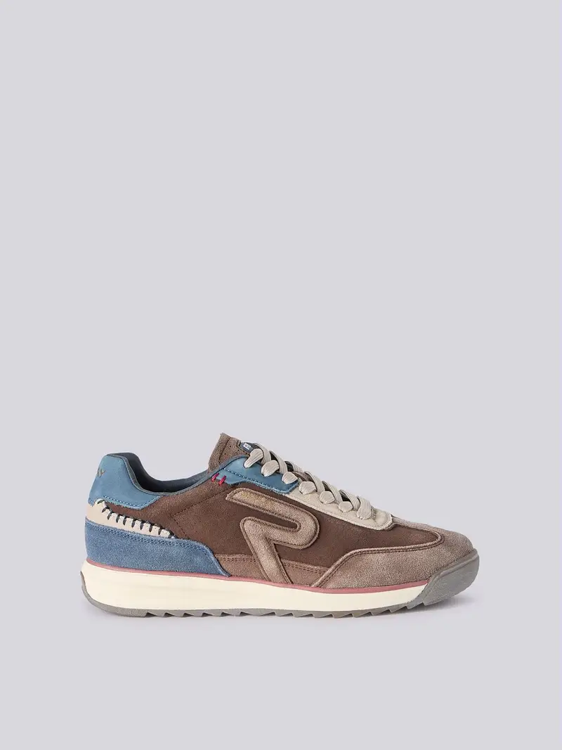 Sneakers In Suede Yard M College Blu Scuro