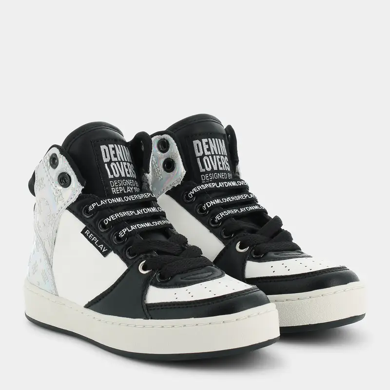 Sneakers Replay da Bambina, bianco miniatura 2