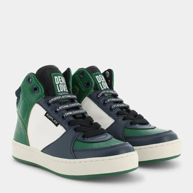 Sneakers Replay da Bambino, blu miniatura 2