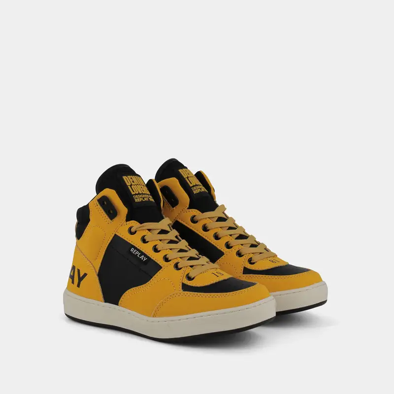 Sneakers Replay da Bambino, giallo miniatura 2