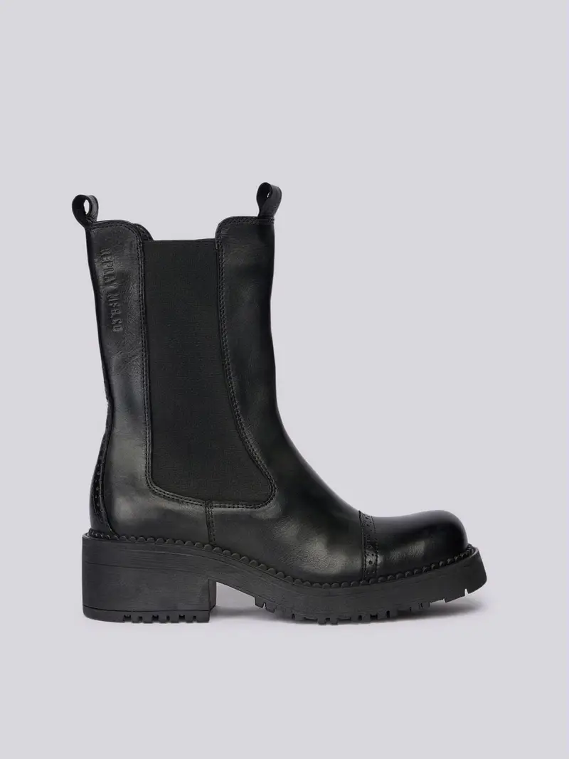 Stivale Chelsea In Pelle Raven Horse