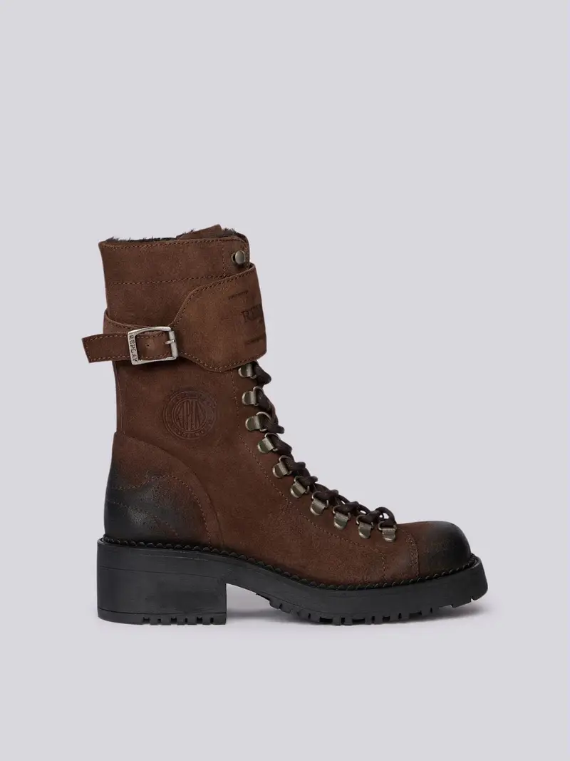 Stivale In Pelle Raven Suede